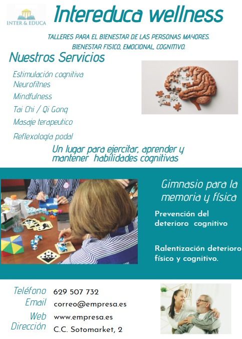 Terapia para el bienestar de las personas mayores